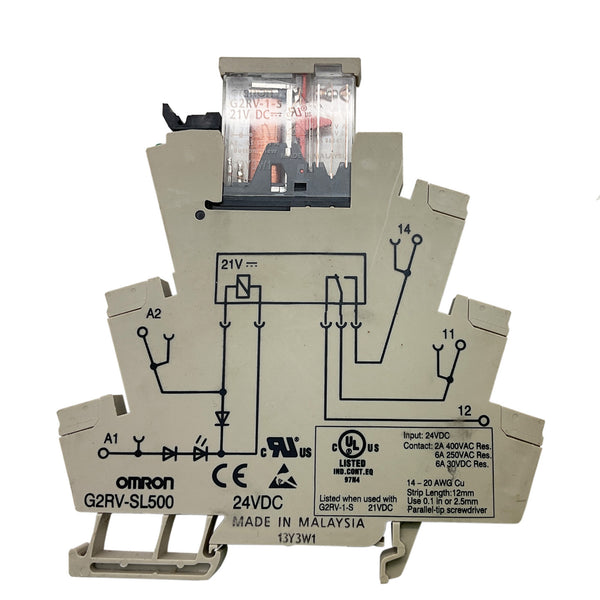 Omron General Purpose Relay 21V DC G2RV-SL500