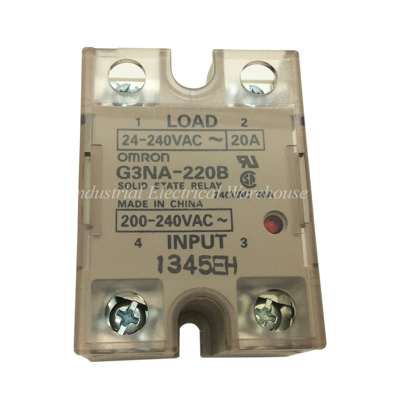 Omron Solid State Relay for Heater Control 24-240VAC 20A G3NA-220B
