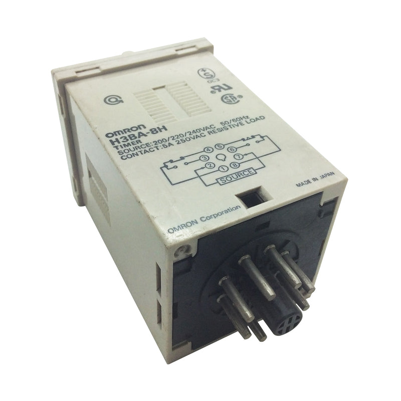 Omron Solid State Timer 5A 250VAC 50/60Hz H3BA-8H