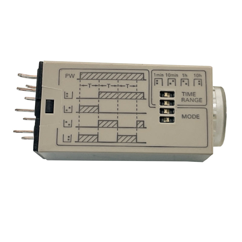 Omron Panel Mount Timer Relay 200-230VAC 2-Contact DIN Rail H3YN-21