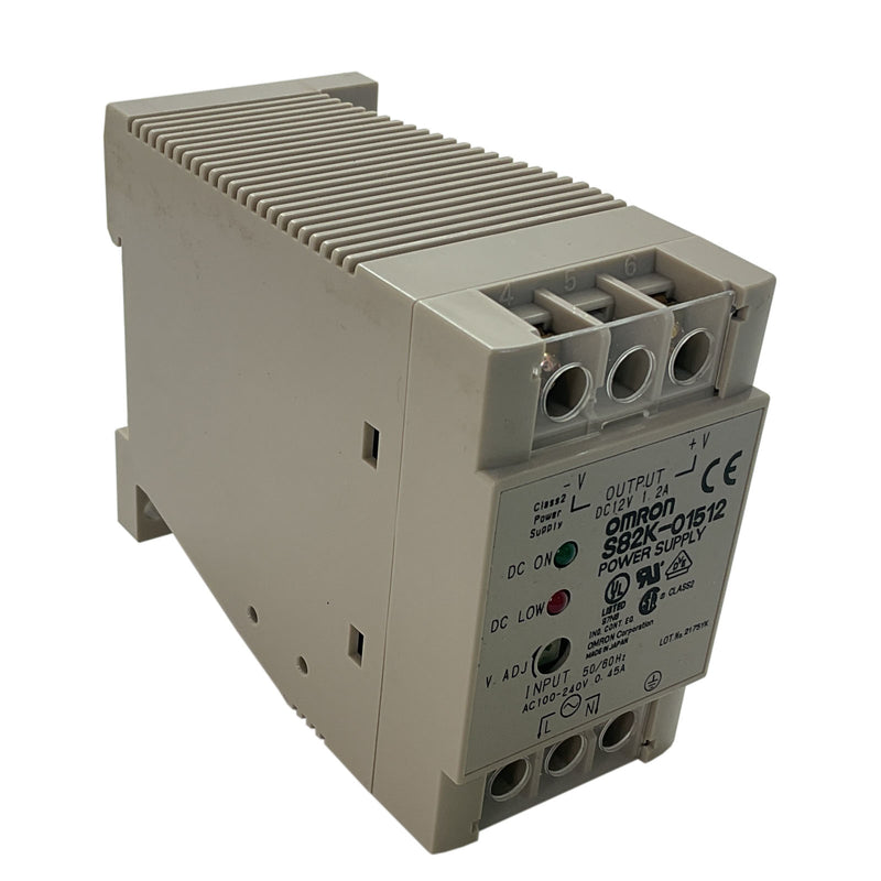Omron Power Supply 12VDC240VAC S82K-01512