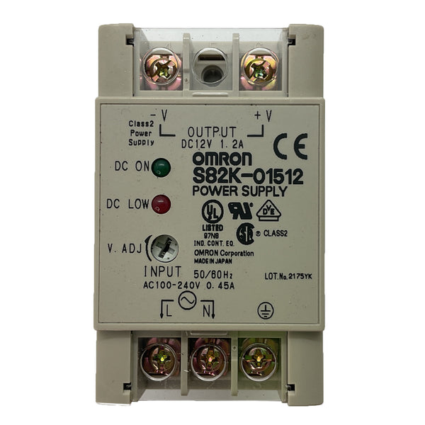 Omron Power Supply 12VDC 240VAC S82K-01512
