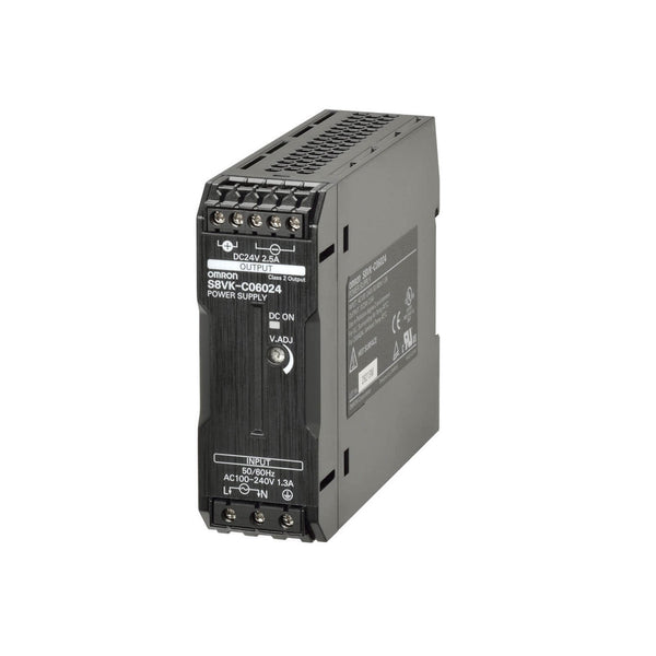 Omron Power Supply S8VK-C Switch Mode DIN Rail 85-264Vac Input S8VK-C06024