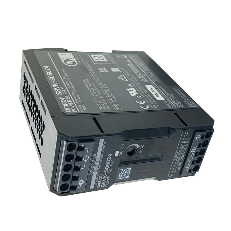 Omron Power Supply 85-264VAC 2.5A 60W DIN Rail S8VK-S06024