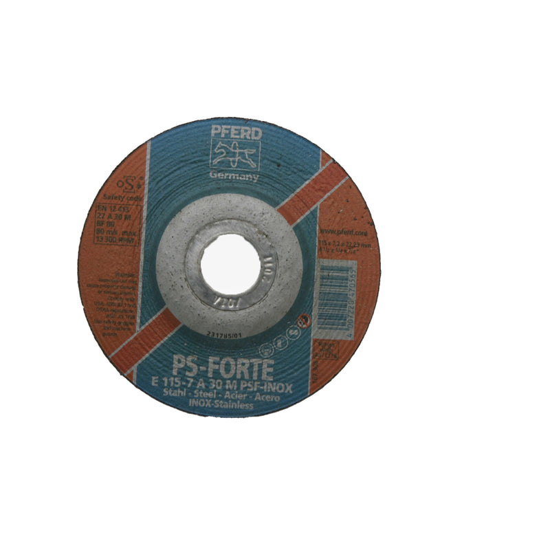 PFERD Grinding Wheel E 115-7 A 30 M PSF-INOX 62011631