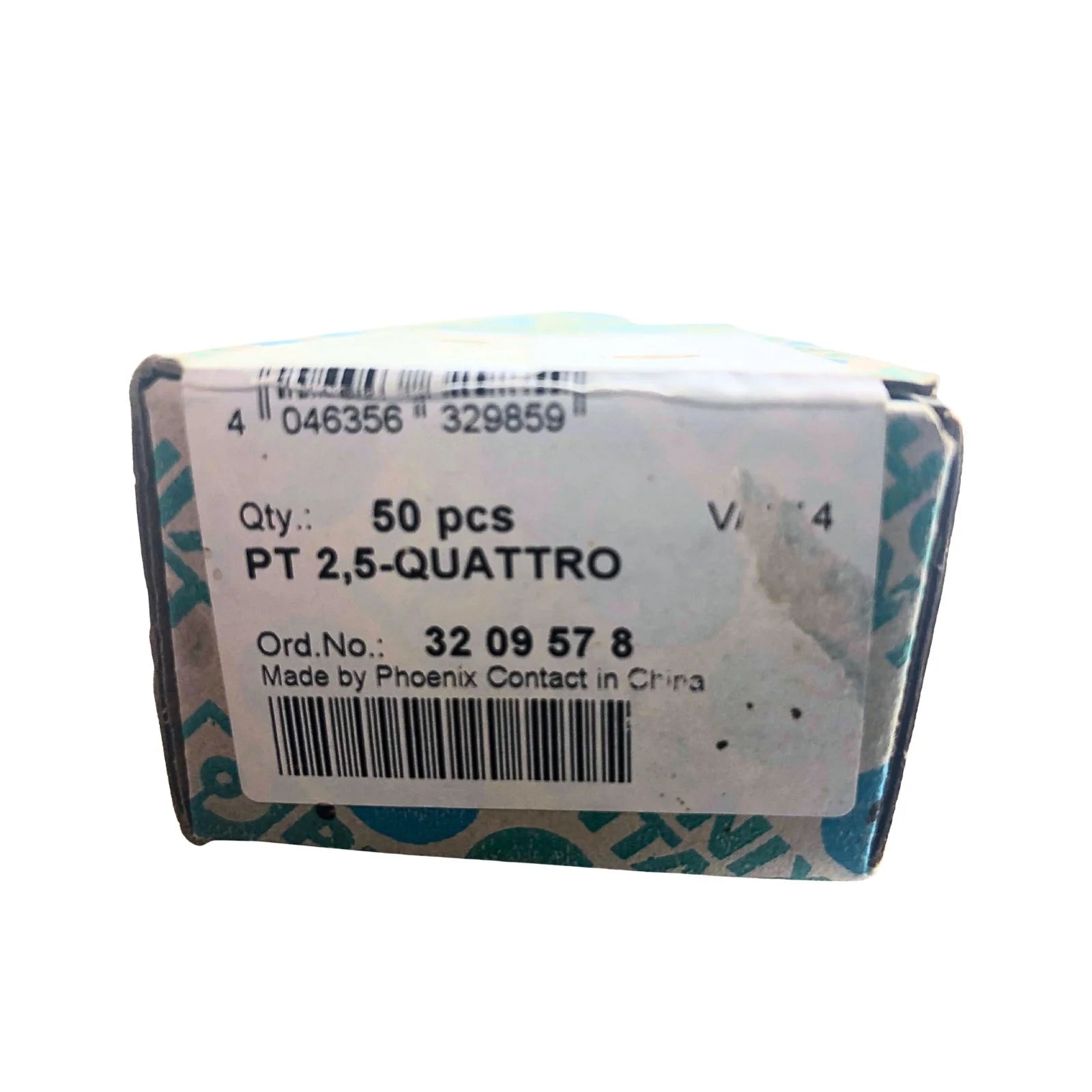 Phoenix Contact DIN Rail Feed-Through Terminal Block 4-Wire PT 2,5-Quattro 3209578