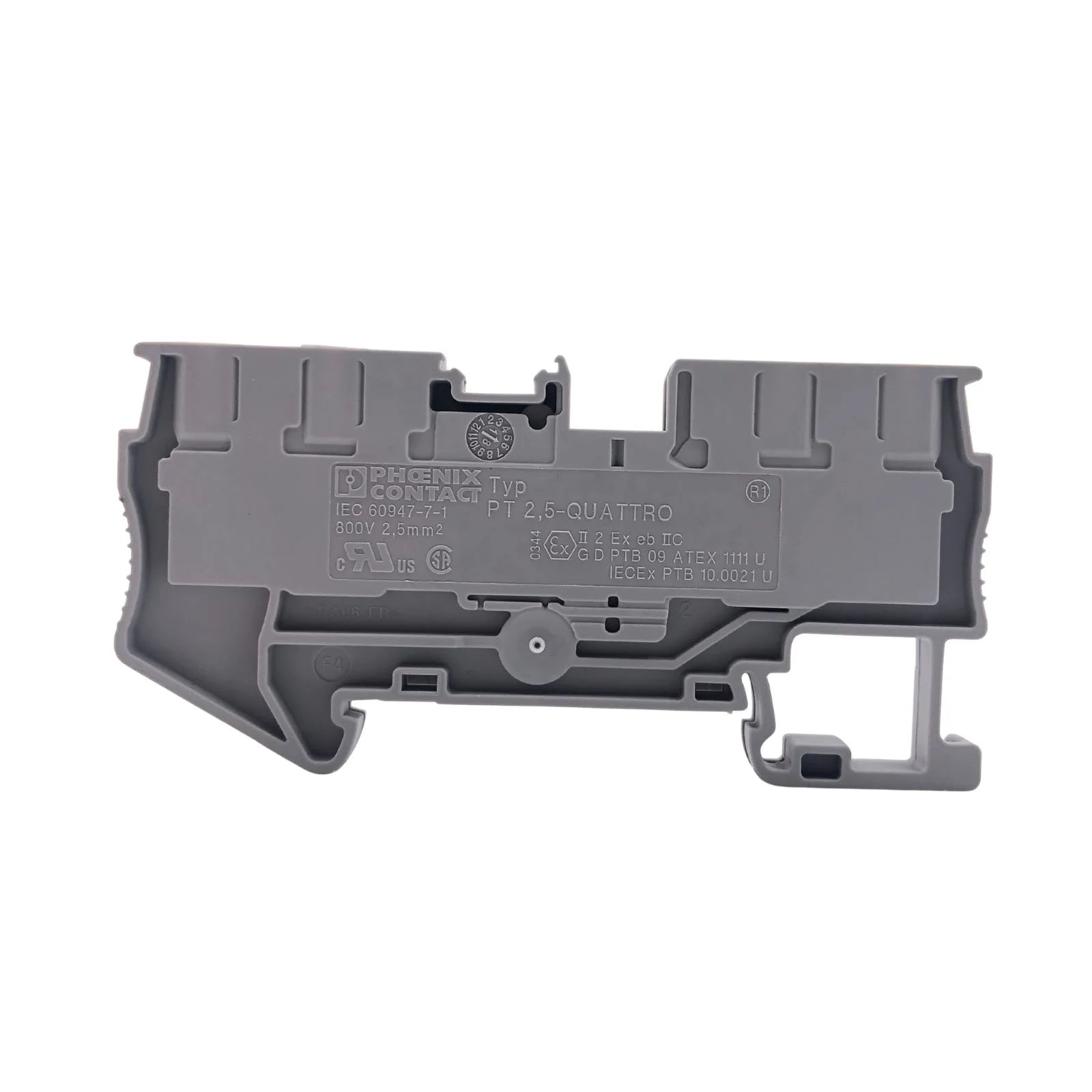 Phoenix Contact DIN Rail Feed-Through Terminal Block 4-Wire PT 2,5-Quattro 3209578