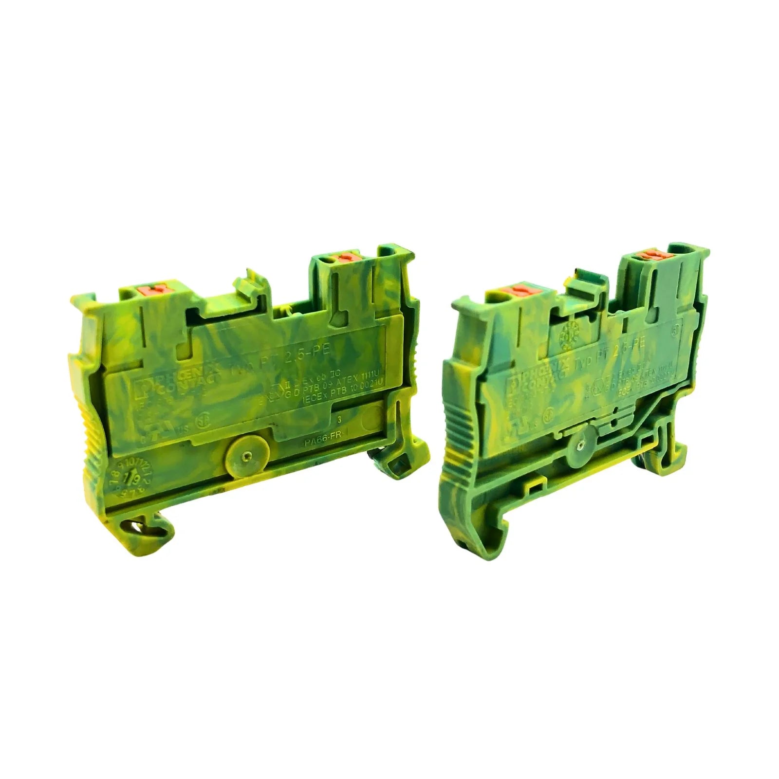 Phoenix Contact Earth Terminal Block Green-Yellow Push-In PT 2,5-PE 3209536