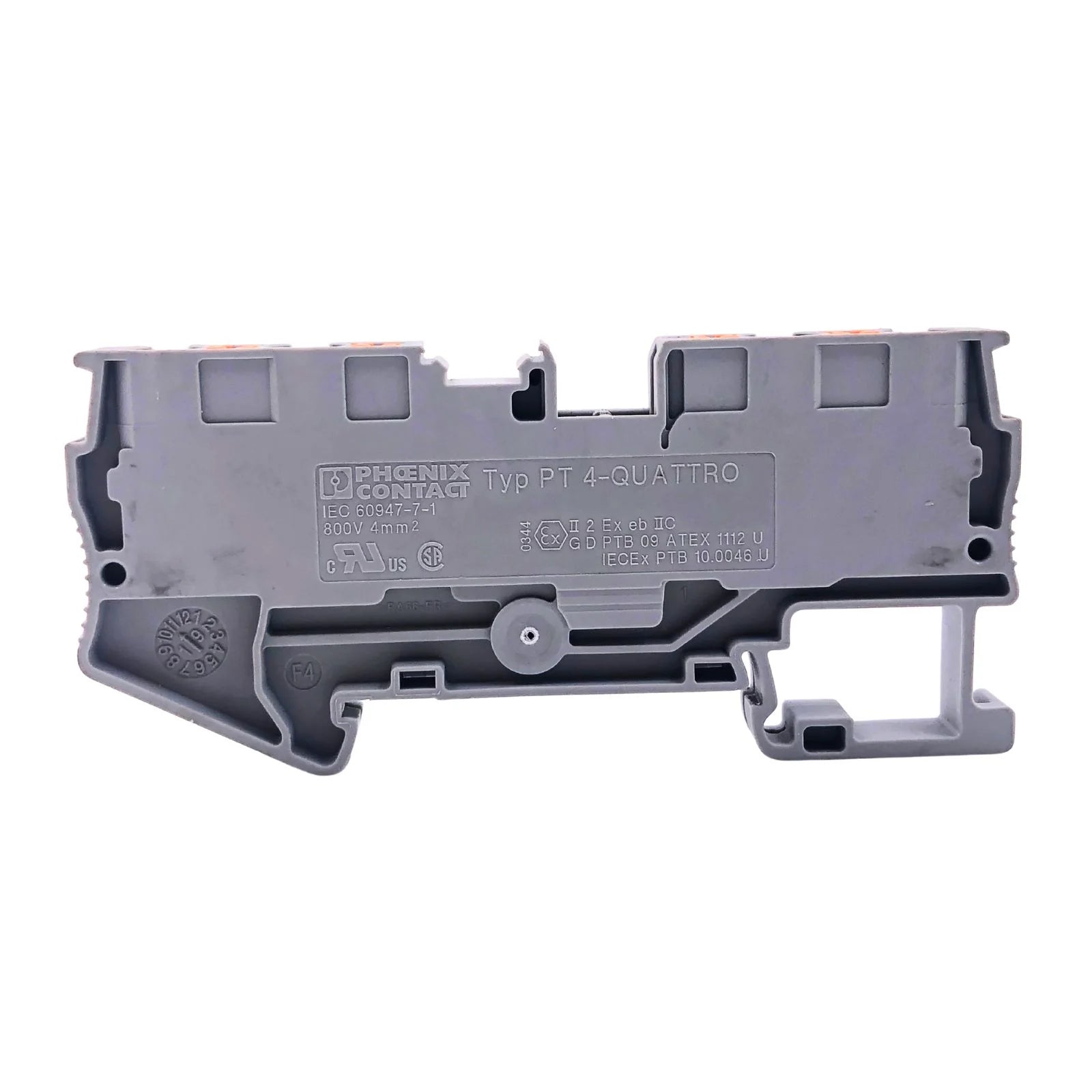 Phoenix Contact DIN Rail Feed-Through Terminal Block 4-Wire PT 4-QUATTRO 321179