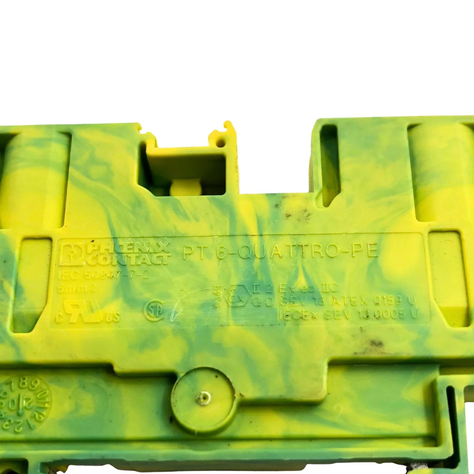 Phoenix Contact DIN Rail Earth Ground Terminal Block 4-Wire 3212950
