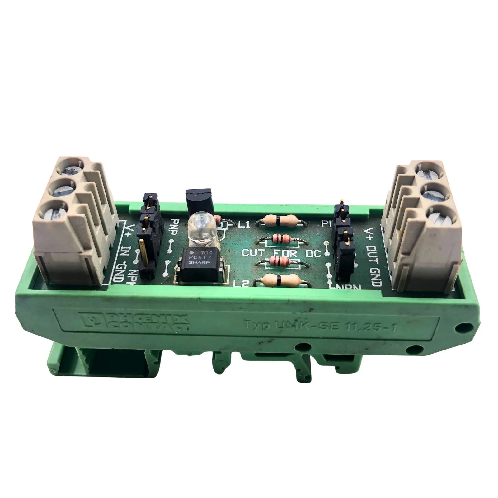 Phoenix Contact Universal Module Side, Foot & Board Green 2970442 UMK-SE 11,25-1