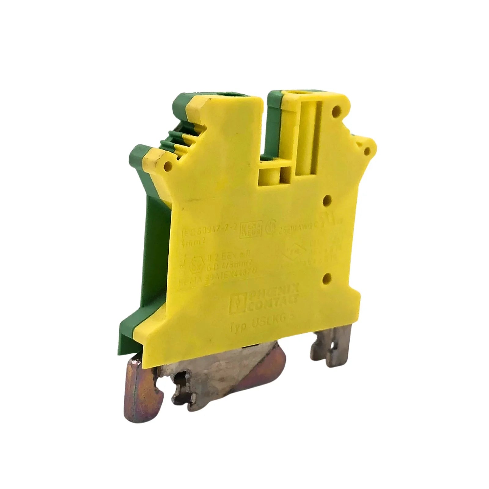 Phoenix Contact Ground Terminal Block Yellow/Green USLKG5 0441504