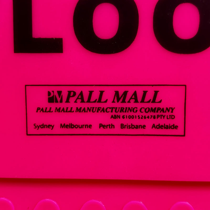 Pall Mall Manufacturing Company Floor Sign Pink BASAC11P