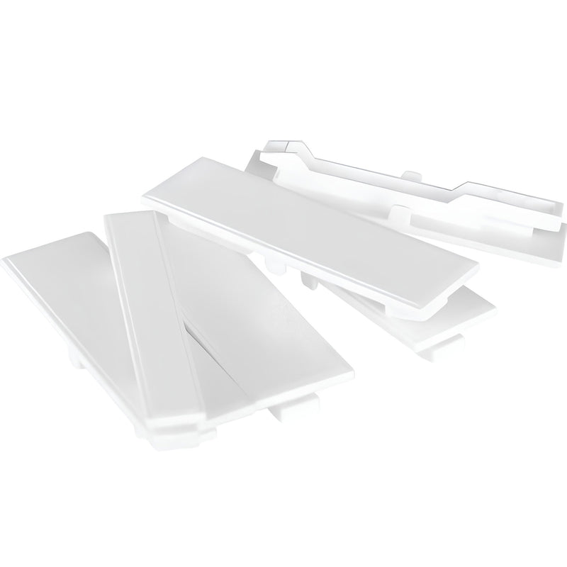 Panel Fillers 1 Pole White Set of 4