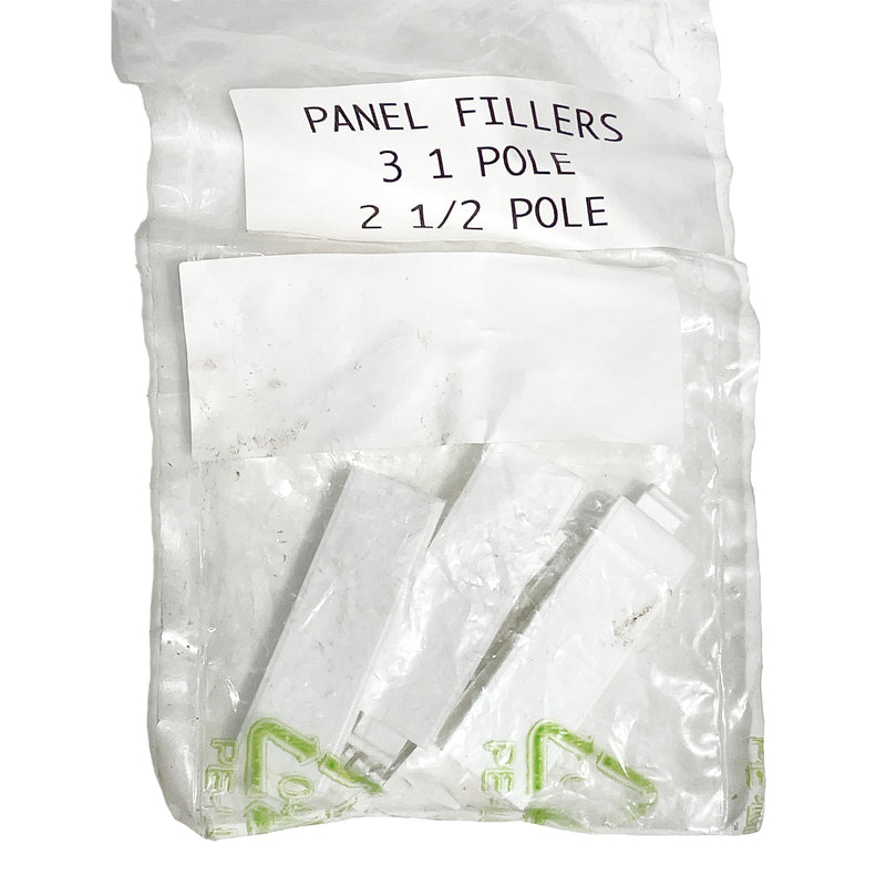 Panel Fillers 1 Pole Set of 3 ½ Pole White Set of 2