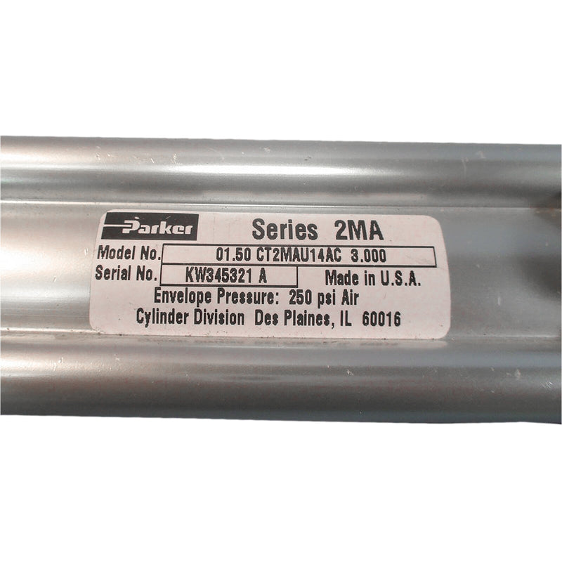 Parker Pneumatic Air Cylinder 250 psi 01.50 CT2MAU14AC 3.000