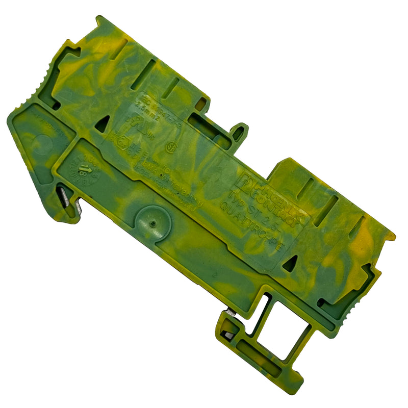 Phoenix Contact Terminal Block Green/Yellow ST-2,5 Quattro-PE