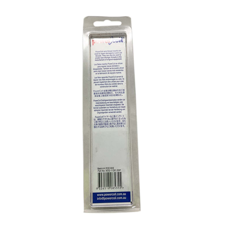 PowerCoil UNC Wire Thread Inserts 3532-½X1.5DP Pack of 10