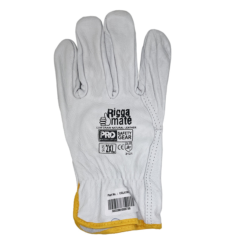 ProChoice Riggamate Glove Leather 2XL White CGL41N2XL