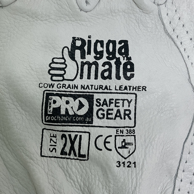 ProChoice Riggamate Glove Leather 2XL White CGL41N2XL