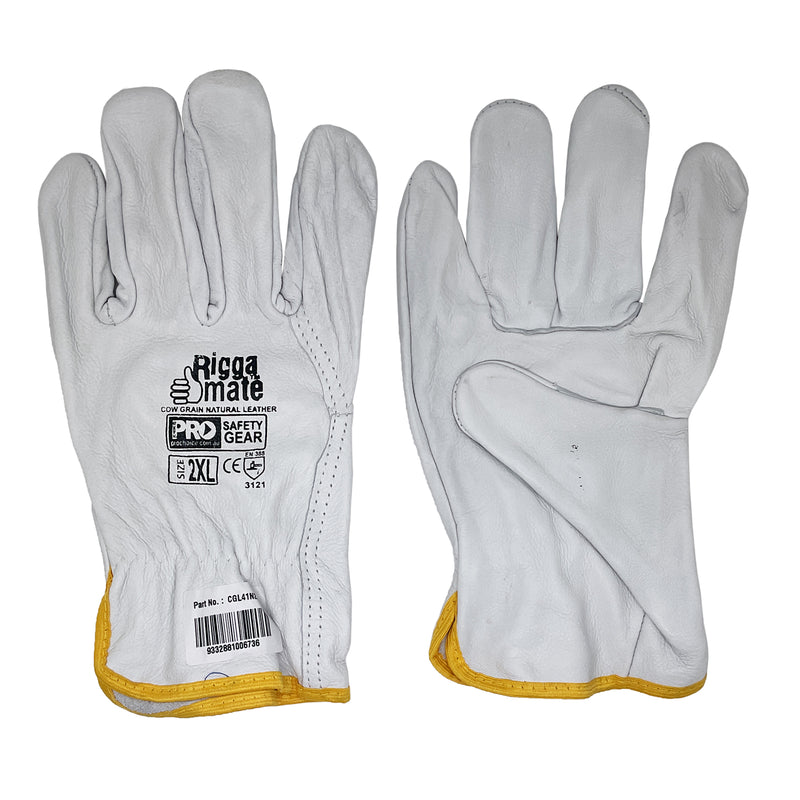 ProChoice Riggamate Glove Leather 2XL White CGL41N2XL