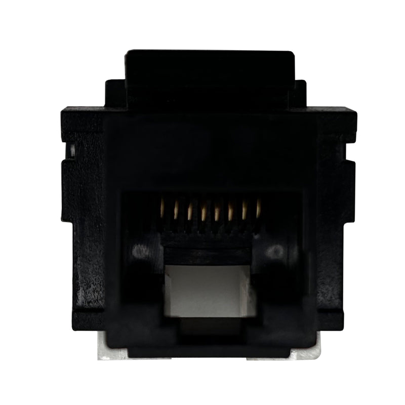 Punch down Keystone Jack Insert Cat5 (RJ45) T568A Snap-in Black CAT5