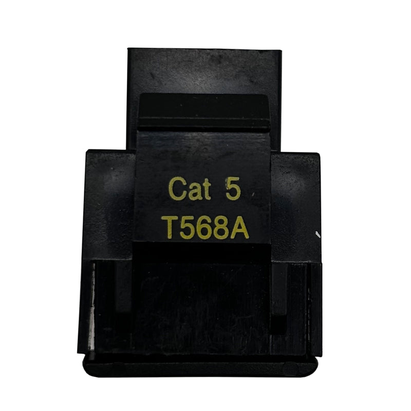 Punch down Keystone Jack Insert Cat5 (RJ45) T568A Snap-in Black CAT5