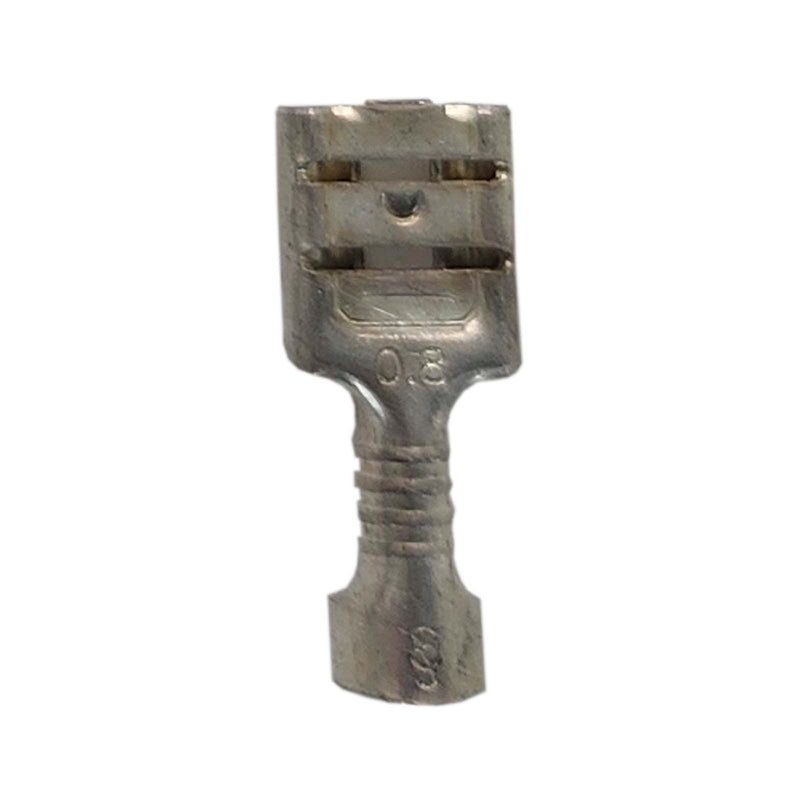 RS PRO Uninsulated Female Spade Connector Receptacle 6.35x0.8mm Tab Size 205-5295 Pack of 90