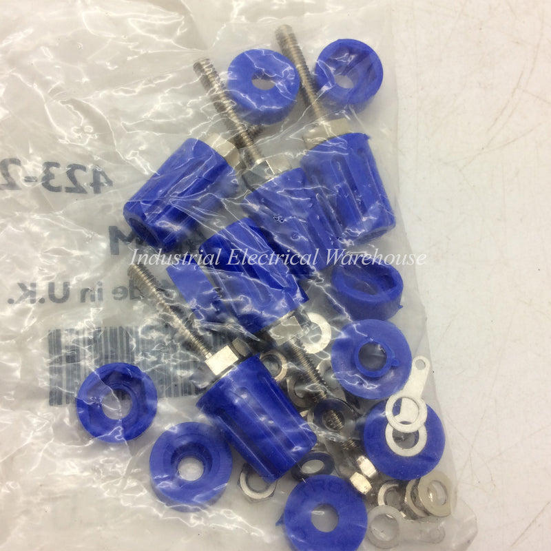 RS Binding Post Female Solder Termination 4mm 16A 50VDC Blue 423-217