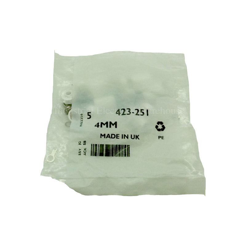 RS Binding Post Female Solder Termination 16A 4mm White 423-251