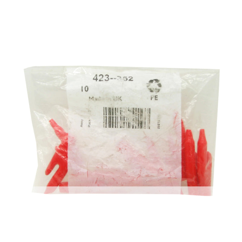 RS Cover Red for Standard Crocodile Clip 423-352 Pack of 10