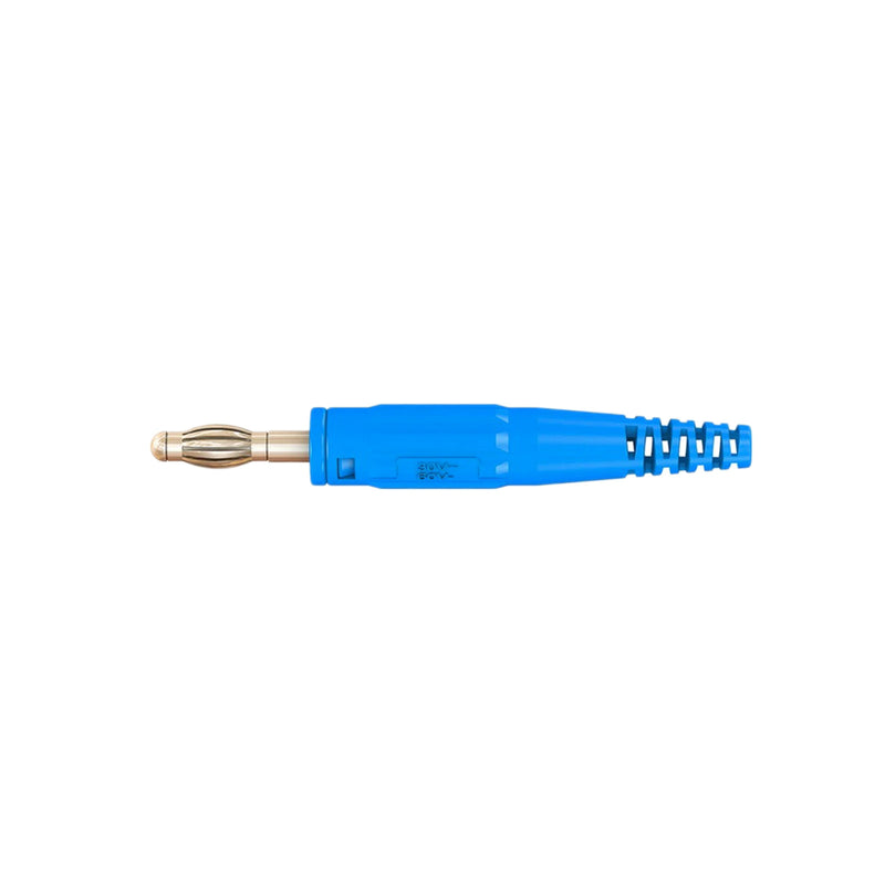 RS Staubli Stackable Banana Plug 4mm 60Vdc 32A Blue 64.9195-23 433-3297 Pack of 5