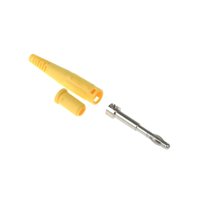 RS Staubli Stackable Banana Plug 4mm 60Vdc 32A Yellow 64.9195-24 433-3304