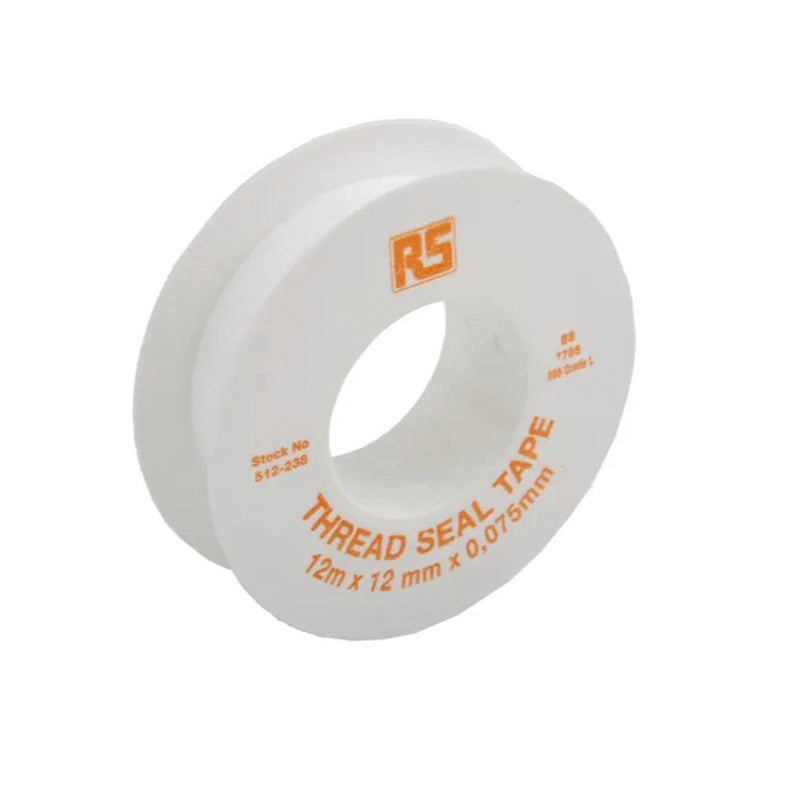 RS PTFE Tape 12mx12mmx0.075mm White 512-238