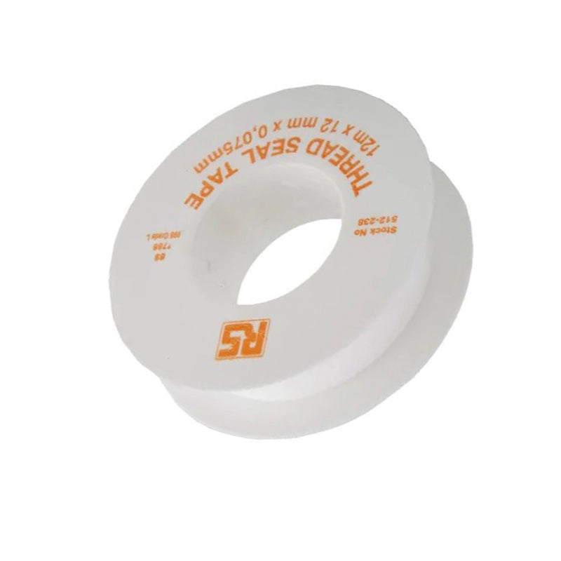 RS PTFE Tape 12mx12mmx0.075mm White 512-238
