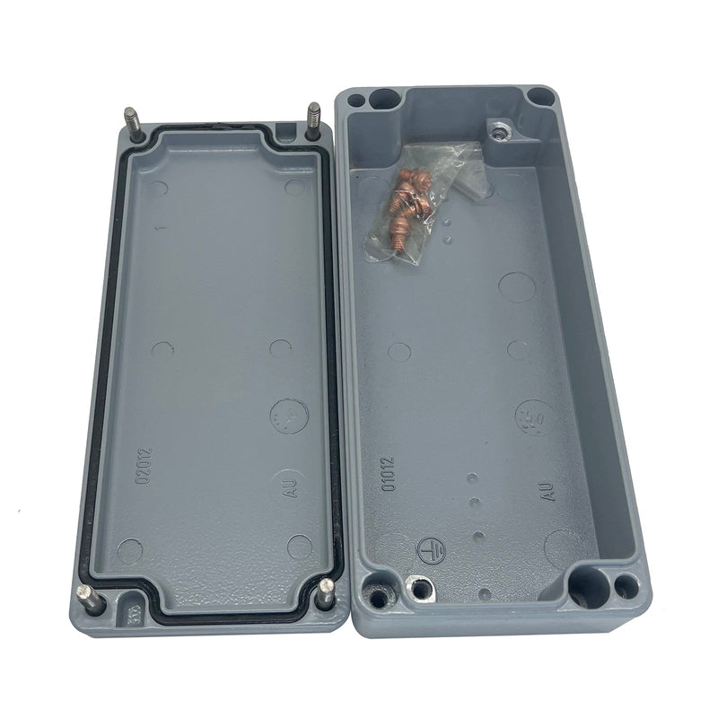 RS PRO Die Cast Aluminium Enclosure IP66 Lid 150x64x34mm Gray 760-8982
