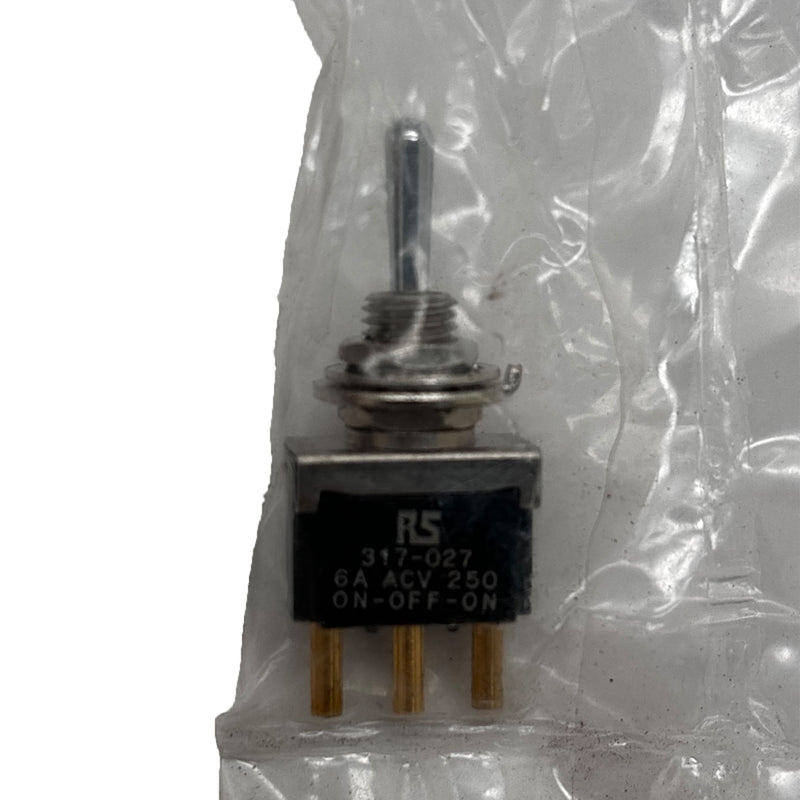 RS Components Toggle Switch On-Off-(On) SPDT 125V AC 317-027