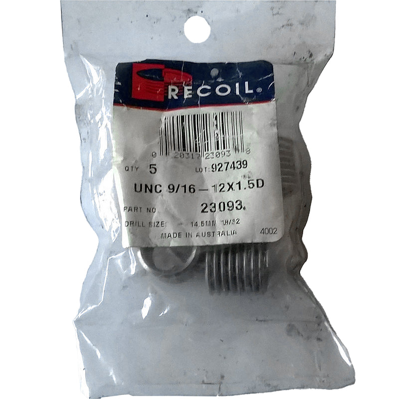 Recoil Helical Free Running Inserts UNC 9/16 - 12 x 1.5D 14.5mm diameter 23093