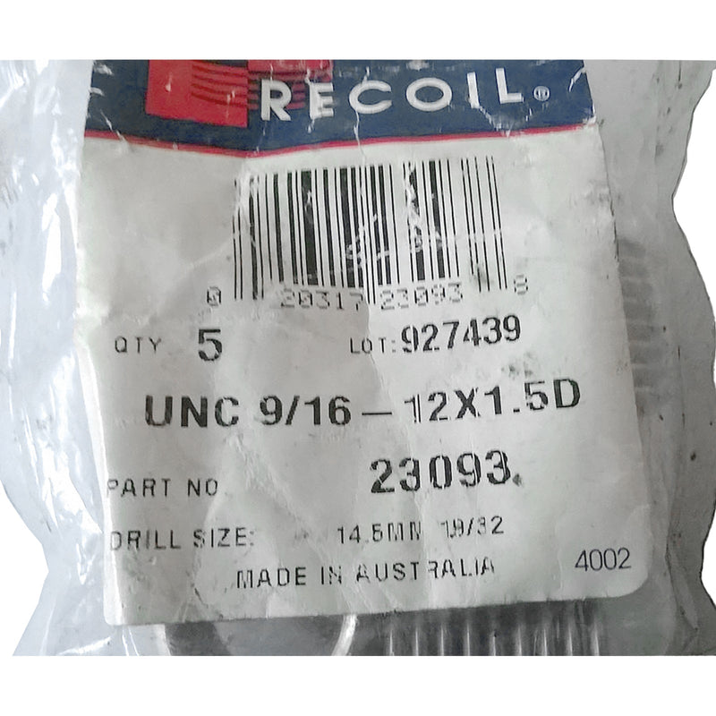 Recoil Helical Free Running Inserts UNC 9/16 - 12 x 1.5D 14.5mm diameter 23093