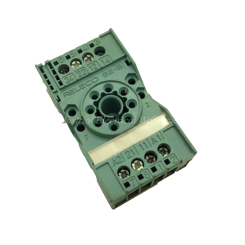Releco MRC Relay Socket For Use MRC Series 8 Pin Relay DIN Rail 300 VAC S2-B