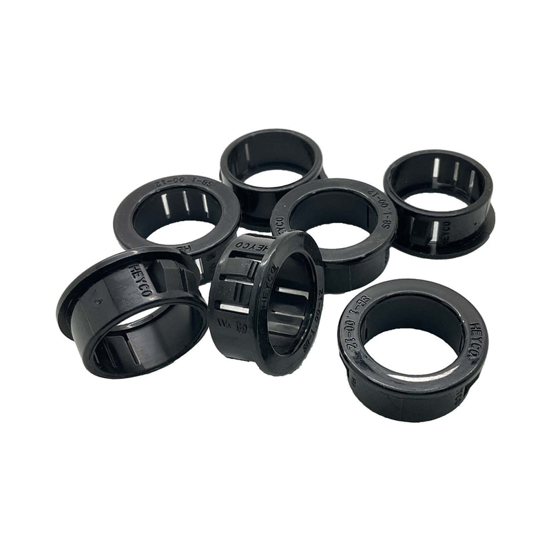 Repelec Nylon Snap Bushing 3.2x25.4mm Black NB2140 25pcs