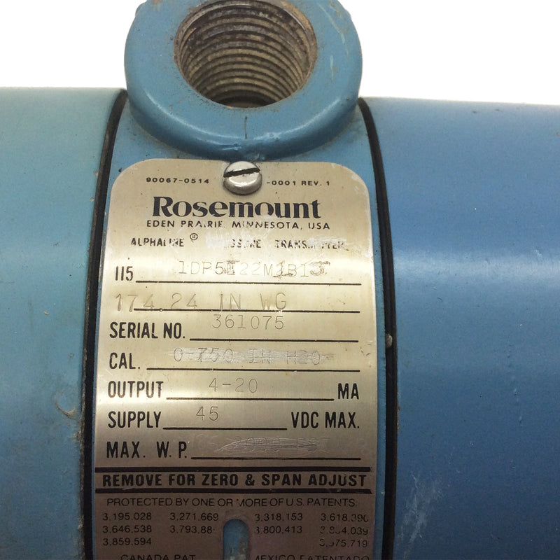 Rosemount Pressure Transmitter E1151-1DP522M1B1J