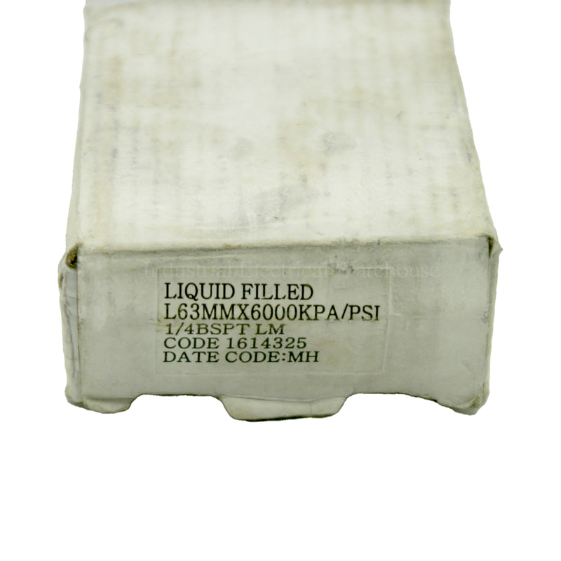 Ross Brown Liquid Filled Pressure Gauge 63mm L63MMX600KPA/PSI 1614325