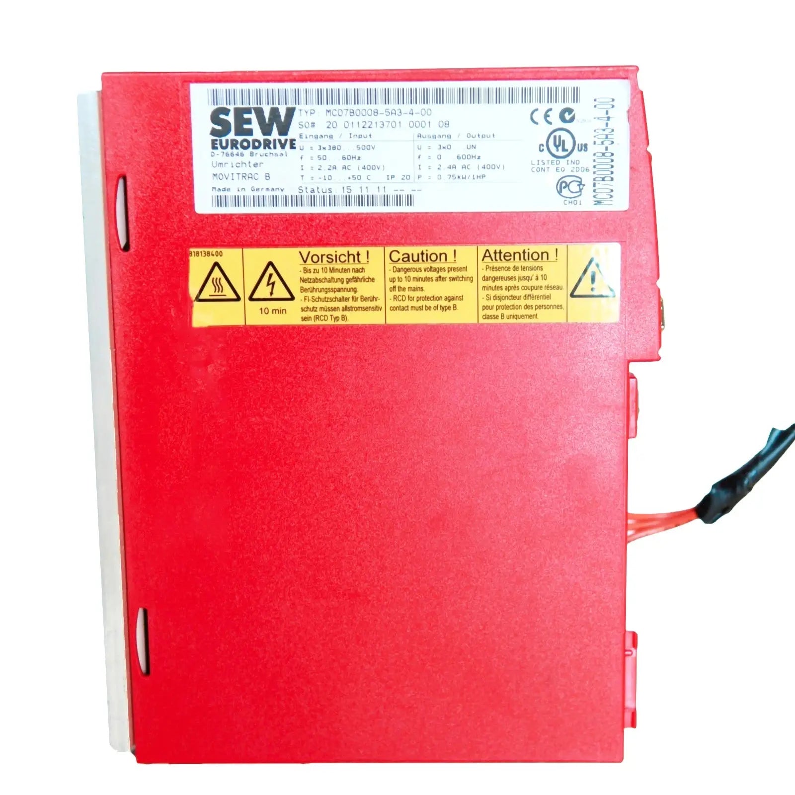 SEW-MC07B0008-5A3-4-00-1HP-Industrial-Electrical-Warehouse-Shop-Now