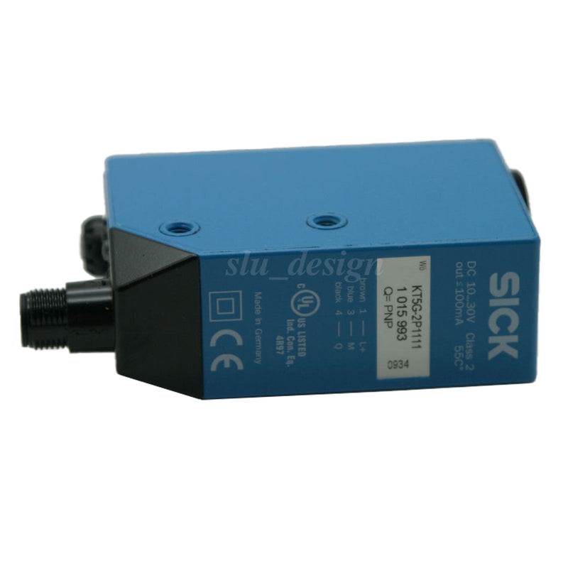 SICK Contrast Scanner Sensor 10mm M12 4 Pin Plug 10-30Vdc 1015993 KT5G-2P1111