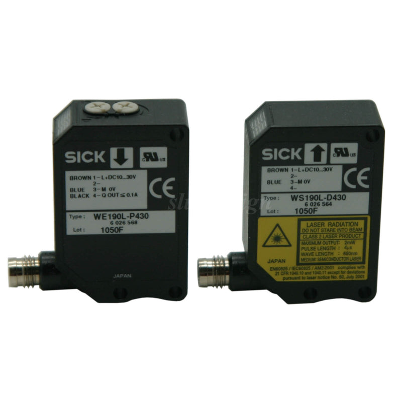 SICK Through-beam Photoelectric Switch M8 plug 4 pin 6026562 WS/WE190L-P430