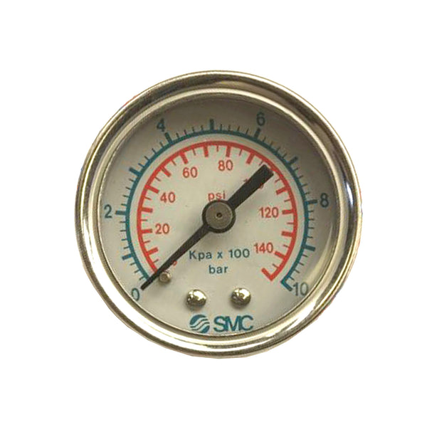 SMC Dial Pressure Gauge 1MPa 1/8" BSP 0-1000 KPA G40-K10-01