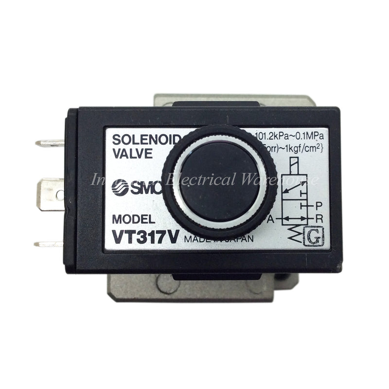 SMC Solenoid Valve 3-Port 0 to 0.9 MPa VT317V-5G-02