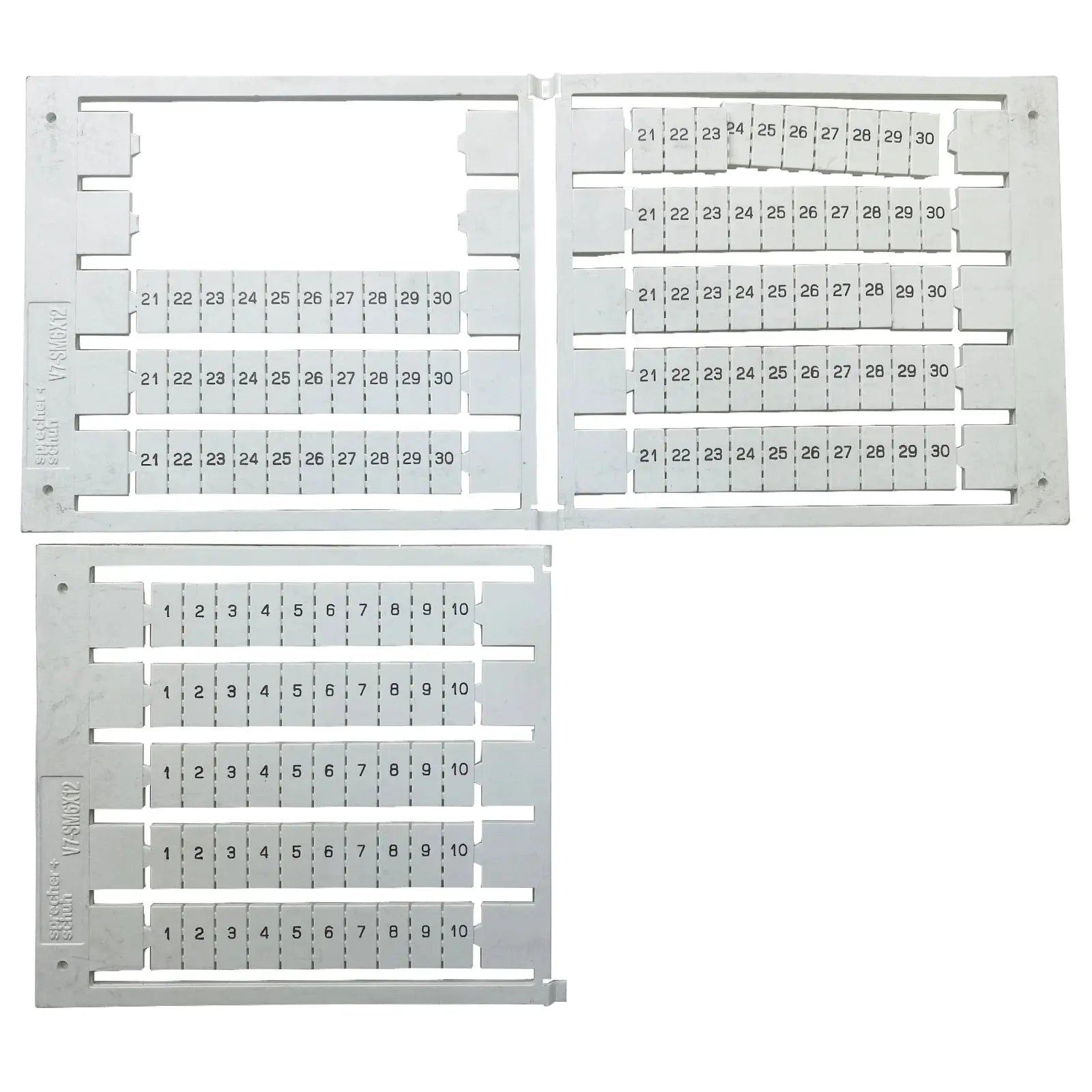 Sprecher + Schuh Terminal Marker Card 6x12mm for Labeling V7-SM6X12