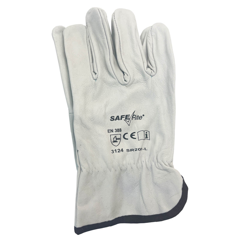 SafeRite Rigger Glove Premium Cow Grain SR202